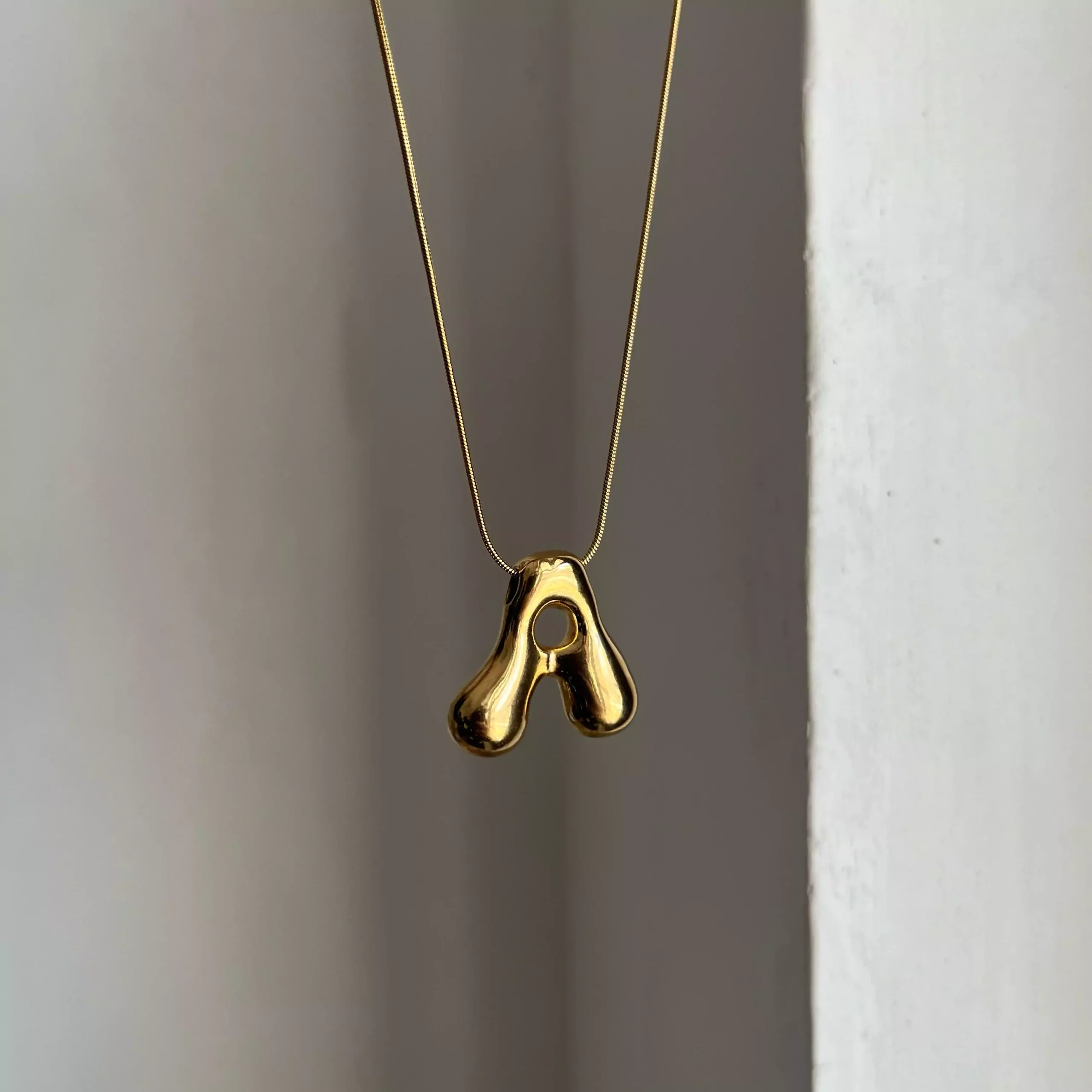 Chunky Initial Necklace – A