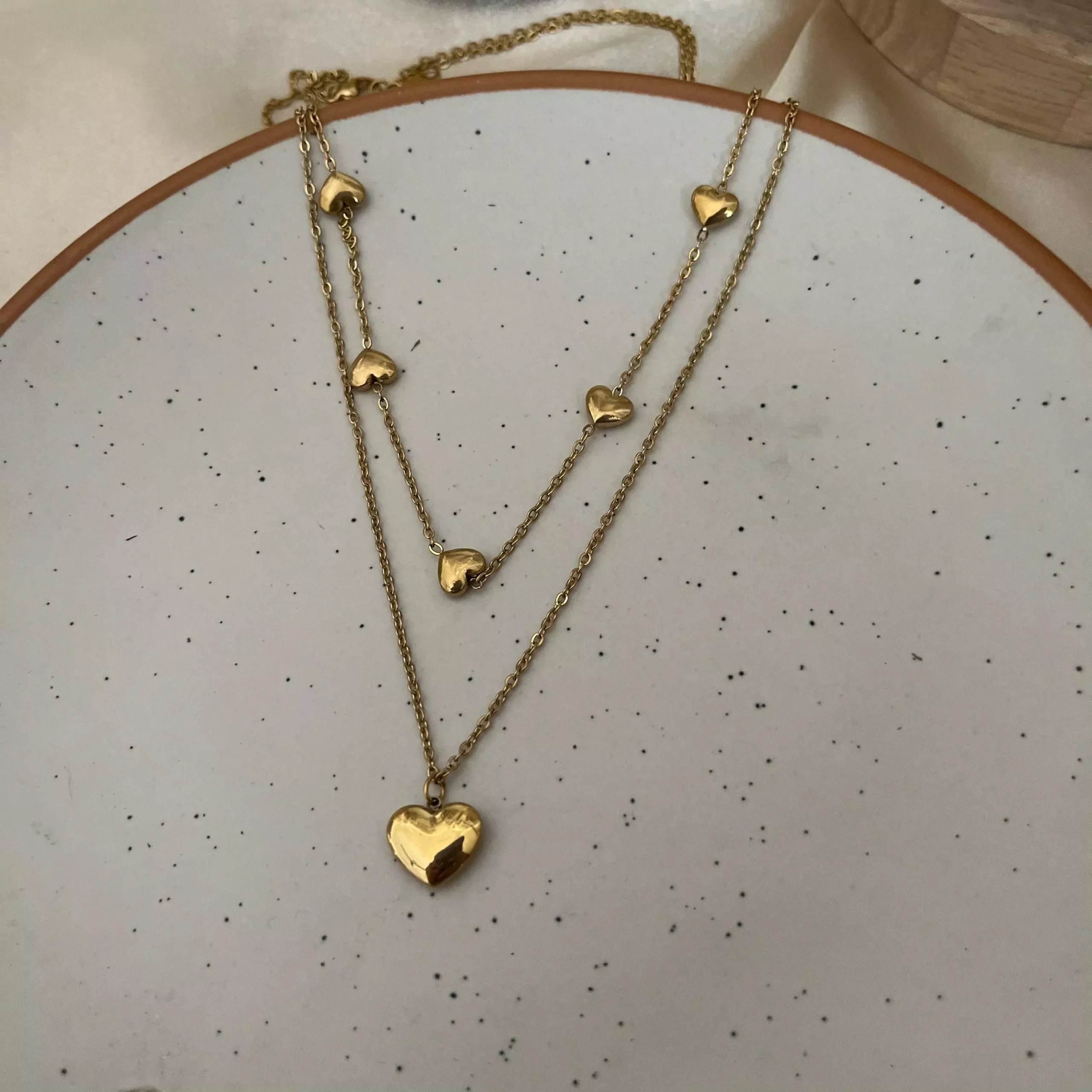 Layered Hearts Necklace