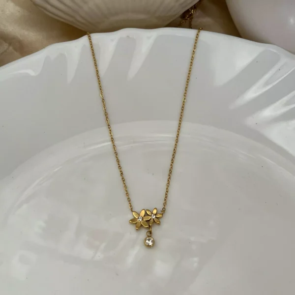 Flowers Stud Necklace - Image 2