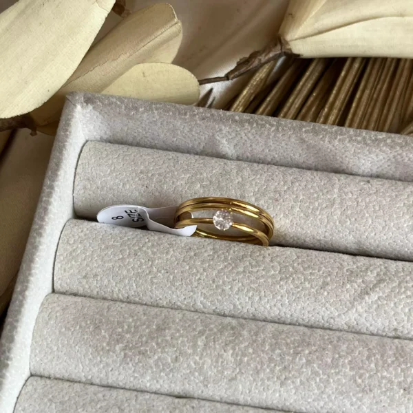 Layered Solitaire Ring - Image 2