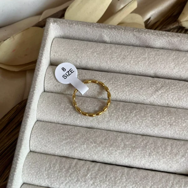Beaded Thin Ring