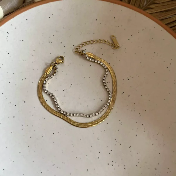 Studded Layered Vile Bracelet