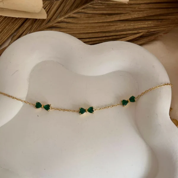 Emerald Bows Bracelet - Image 2