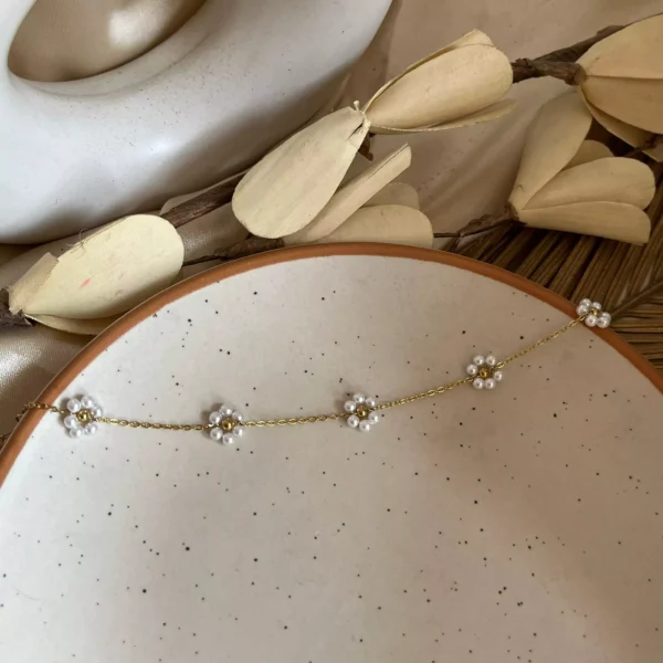 Pearly Flower Bracelet - Image 2