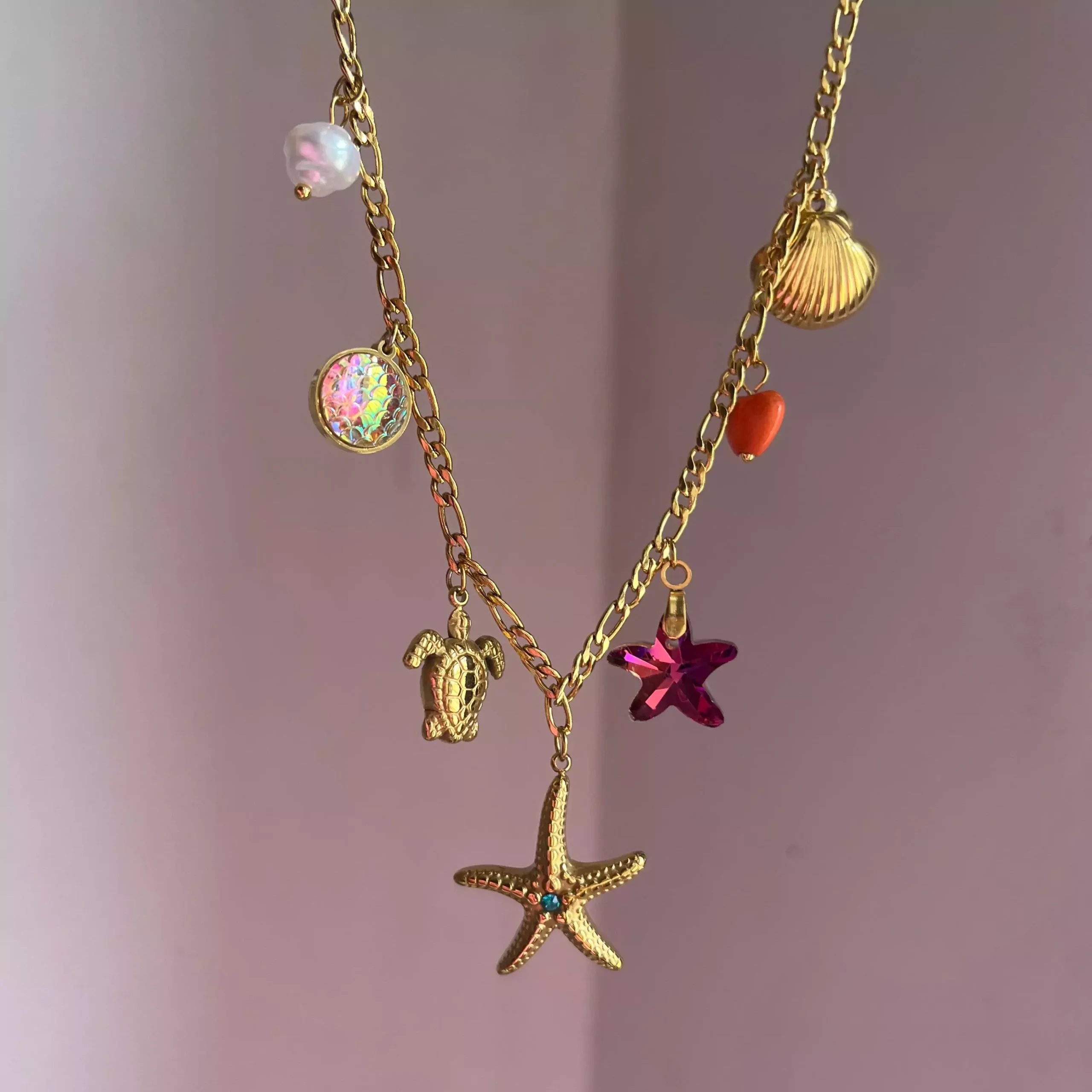 Starfish Charms Necklace