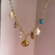 Beachy Shell Charms Necklace