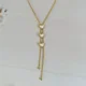 White Hearts Long Necklace