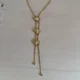 White Clovers Long Necklace