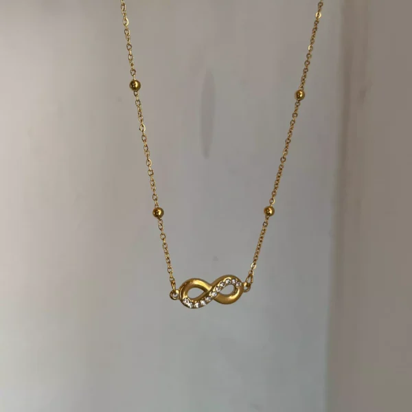 Studded Infinity Necklace - Image 2