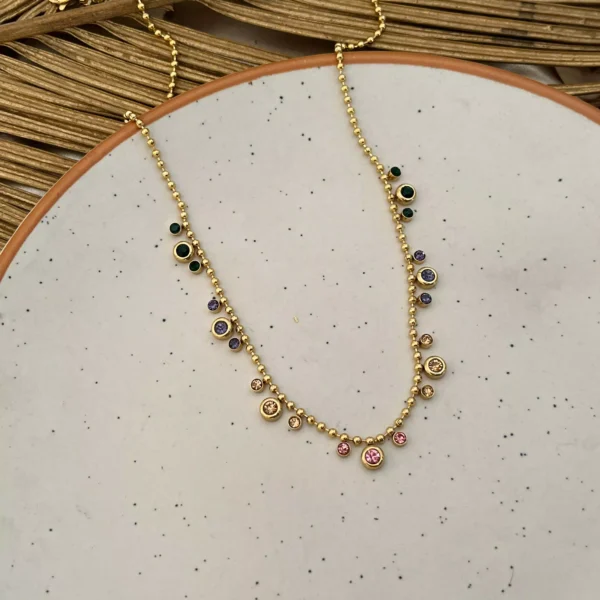 Syna Multi Coloured Necklace - Image 2