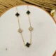 Black Clover Studded Necklace