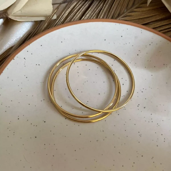 Plain Bangles - Set of 3 (size 2'2) - Image 2