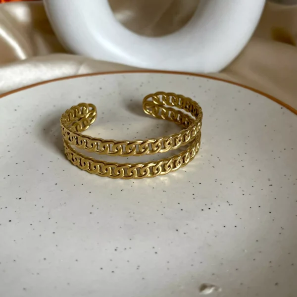 Chained Layered Adjustable Bracelet - Image 3